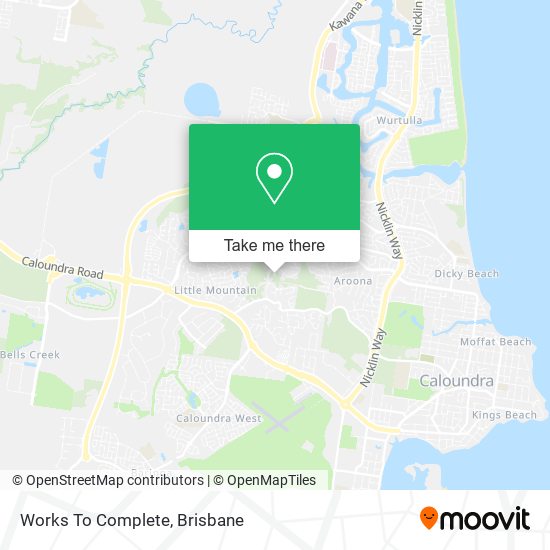 Works To Complete map