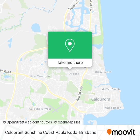 Celebrant Sunshine Coast Paula Koda map