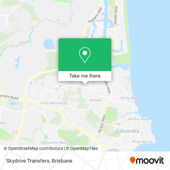 Skydrive Transfers map