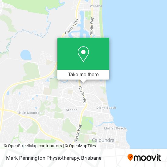 Mark Pennington Physiotherapy map