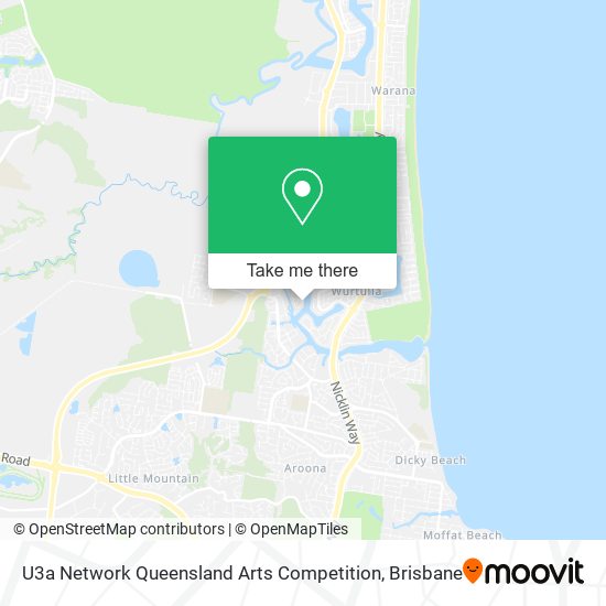 U3a Network Queensland Arts Competition map