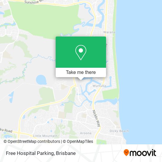 Mapa Free Hospital Parking