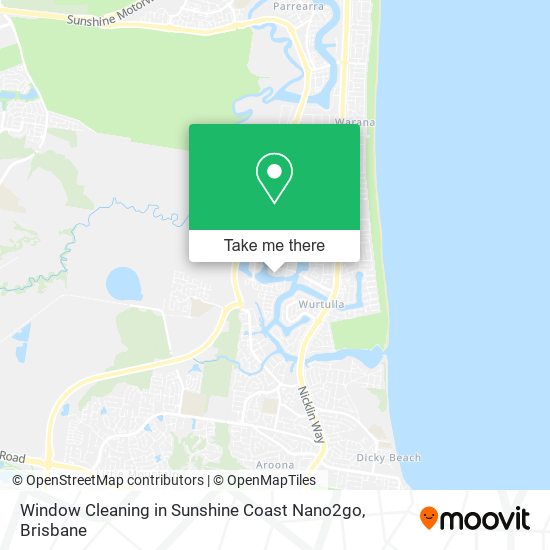 Window Cleaning in Sunshine Coast Nano2go map