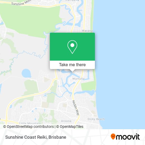 Sunshine Coast Reiki map