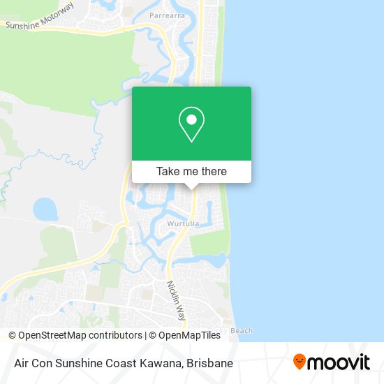 Air Con Sunshine Coast Kawana map