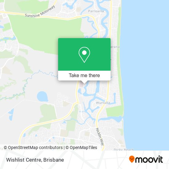 Wishlist Centre map