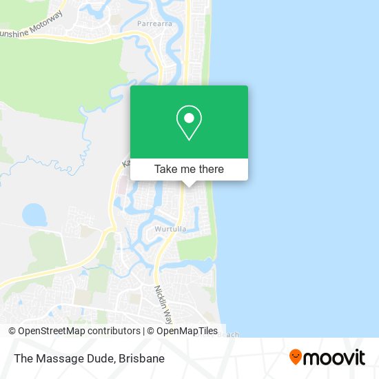 The Massage Dude map