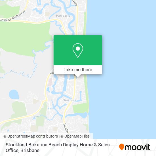 Stockland Bokarina Beach Display Home & Sales Office map