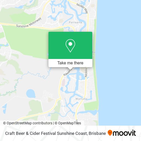 Craft Beer & Cider Festival Sunshine Coast map