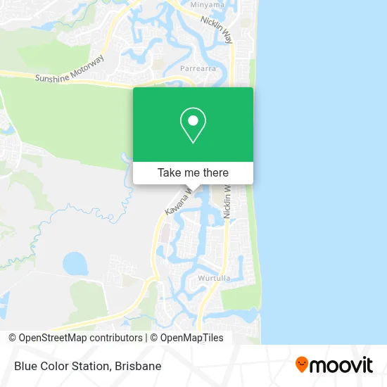 Mapa Blue Color Station