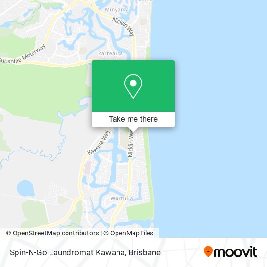 Mapa Spin-N-Go Laundromat Kawana