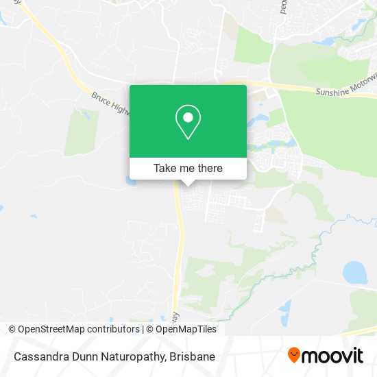 Cassandra Dunn Naturopathy map