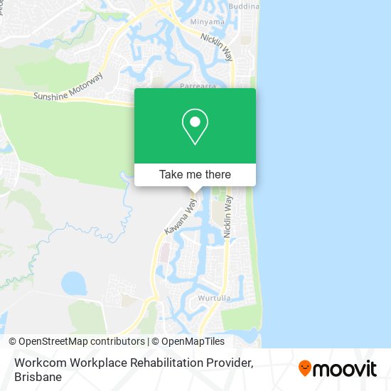 Workcom Workplace Rehabilitation Provider map