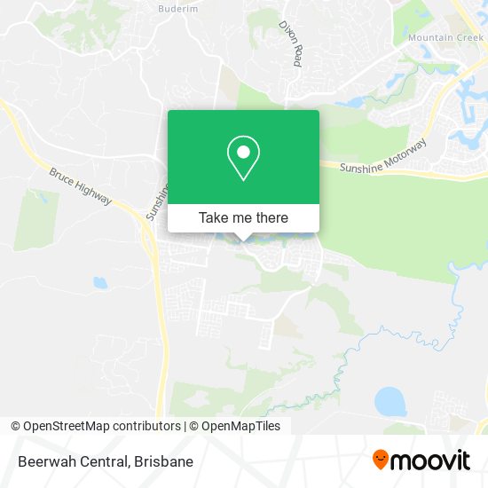 Beerwah Central map