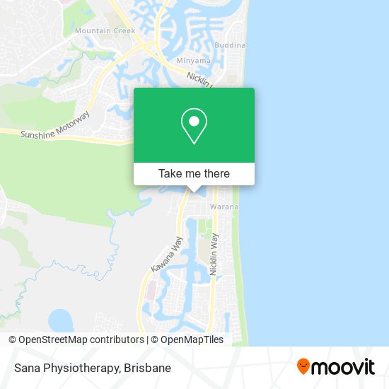 Sana Physiotherapy map