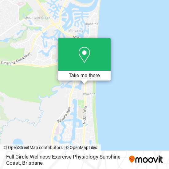 Full Circle Wellness Exercise Physiology Sunshine Coast map