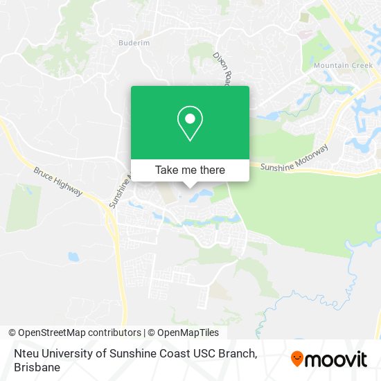 Nteu University of Sunshine Coast USC Branch map