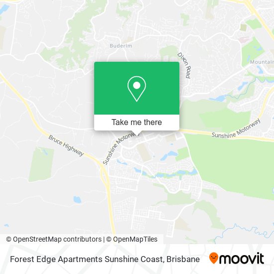 Forest Edge Apartments Sunshine Coast map