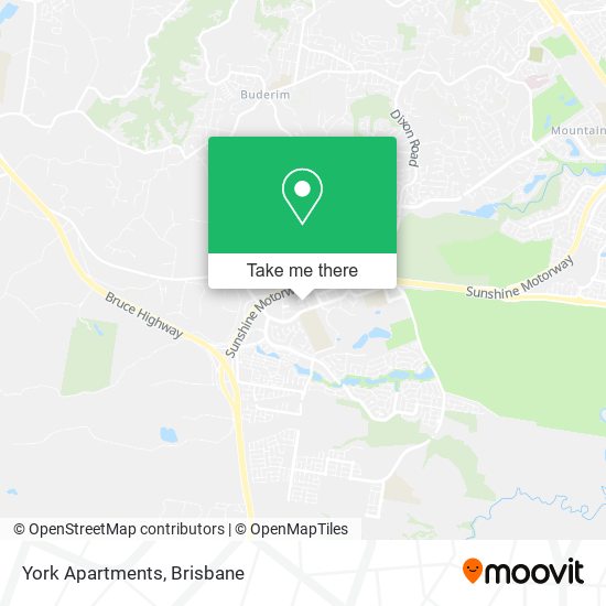 York Apartments map