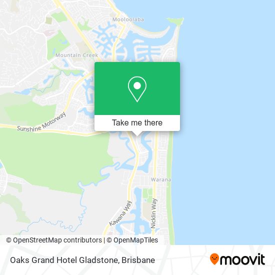 Oaks Grand Hotel Gladstone map