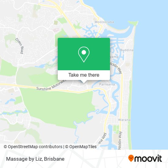 Massage by Liz map