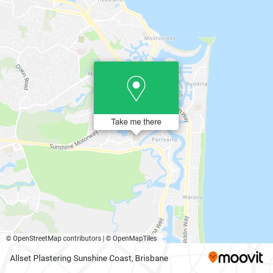 Allset Plastering Sunshine Coast map