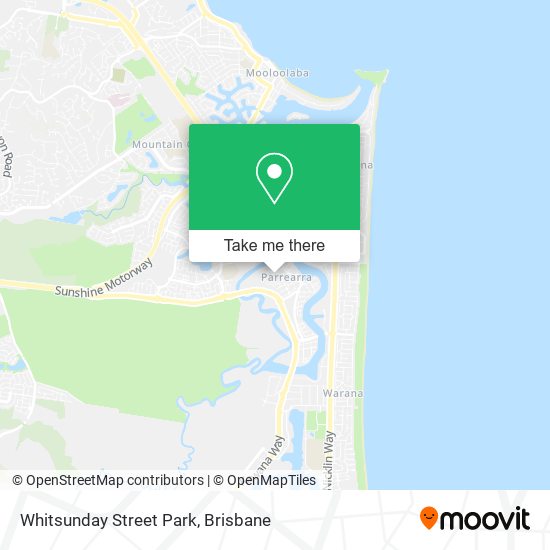Whitsunday Street Park map