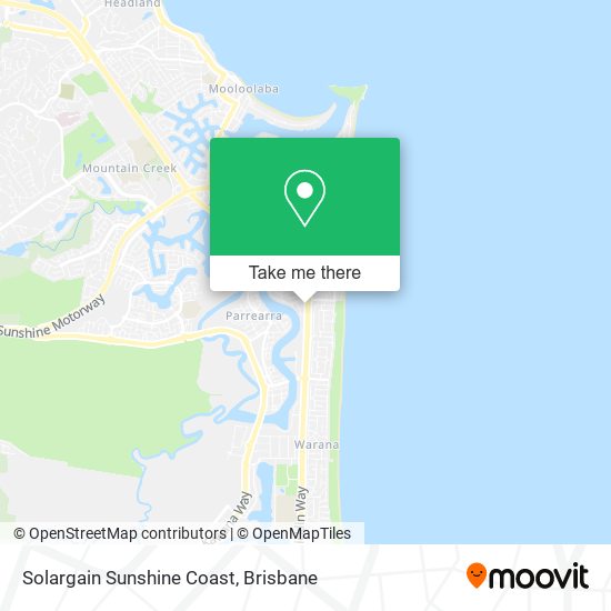 Solargain Sunshine Coast map