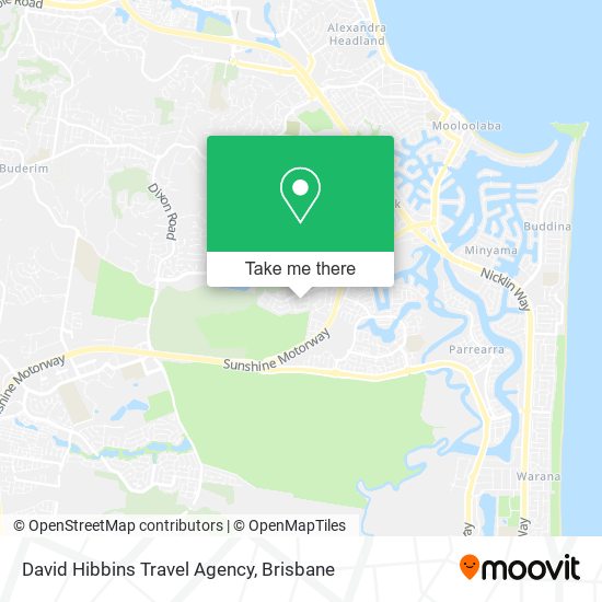 David Hibbins Travel Agency map