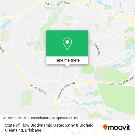 State of Flow Biodynamic Osteopathy & Biofield Cleansing map