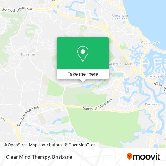 Clear Mind Therapy map