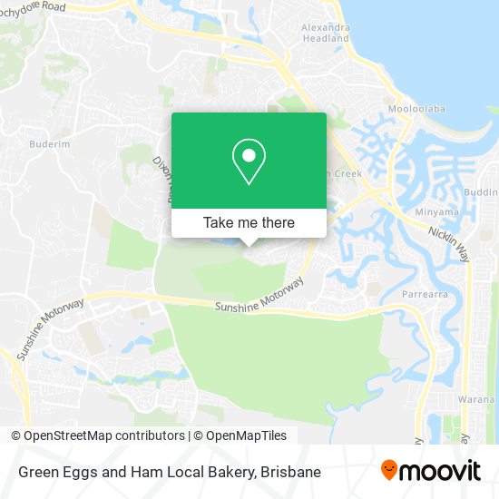 Green Eggs and Ham Local Bakery map