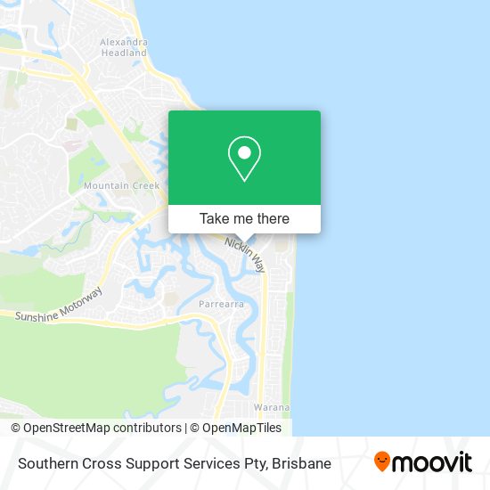 Southern Cross Support Services Pty map