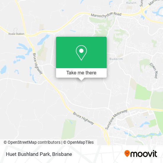 Huet Bushland Park map