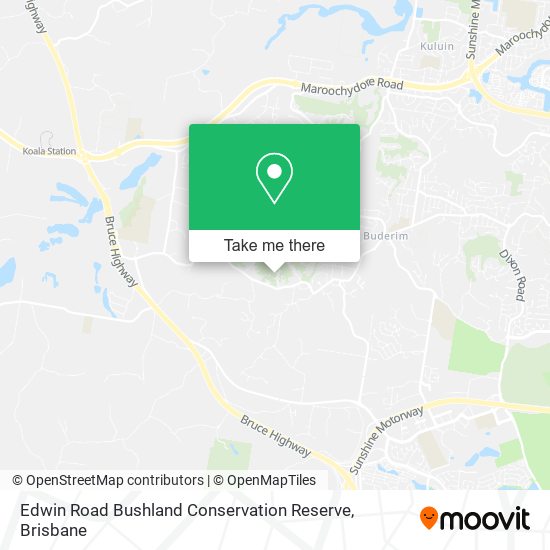 Edwin Road Bushland Conservation Reserve map