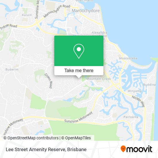 Lee Street Amenity Reserve map