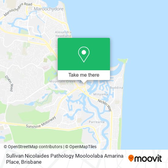 Sullivan Nicolaides Pathology Mooloolaba Amarina Place map