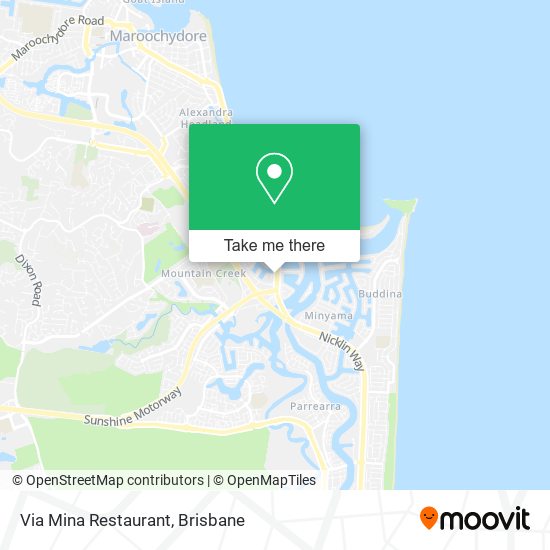 Via Mina Restaurant map