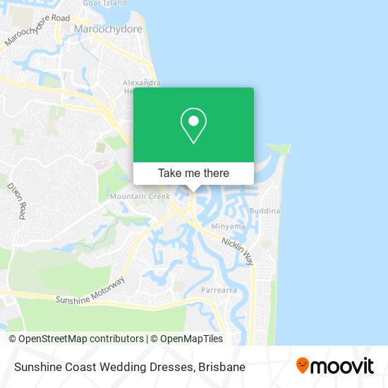 Sunshine Coast Wedding Dresses map