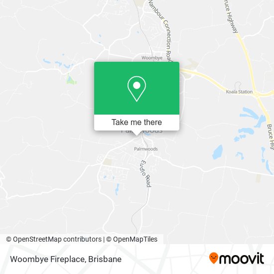 Mapa Woombye Fireplace