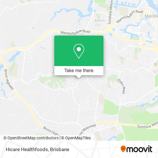 Hicare Healthfoods map