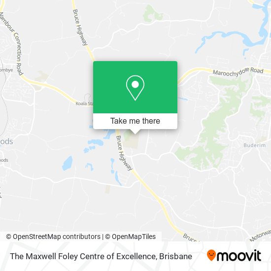 The Maxwell Foley Centre of Excellence map