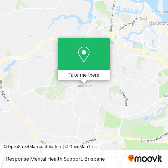 Response Mental Health Support map