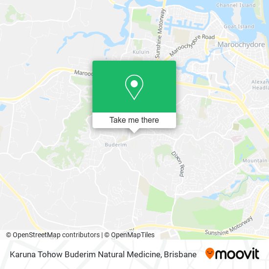 Karuna Tohow Buderim Natural Medicine map