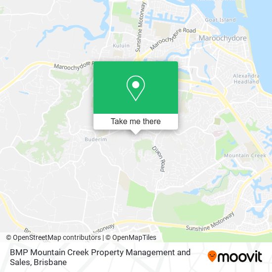 BMP Mountain Creek Property Management and Sales map