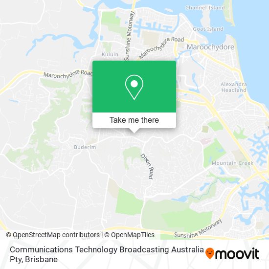 Communications Technology Broadcasting Australia Pty map