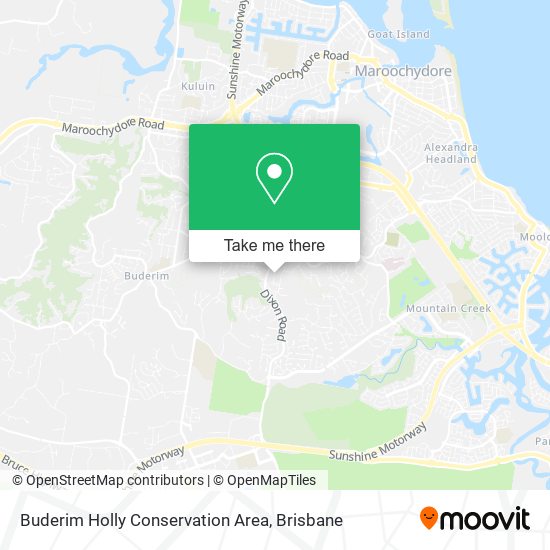 Buderim Holly Conservation Area map