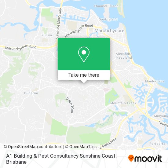 A1 Building & Pest Consultancy Sunshine Coast map