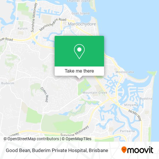 Good Bean, Buderim Private Hospital map