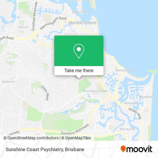 Sunshine Coast Psychiatry map